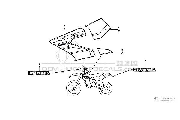 Honda XR650R  2004 - Rouge