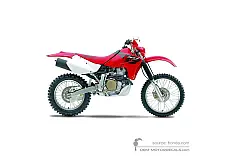 Autocollants pour Honda XR650R 2005 - Rouge • Honda Autocollants OEM