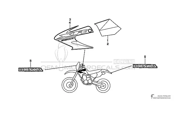 Honda XR650R 2006 - Rouge