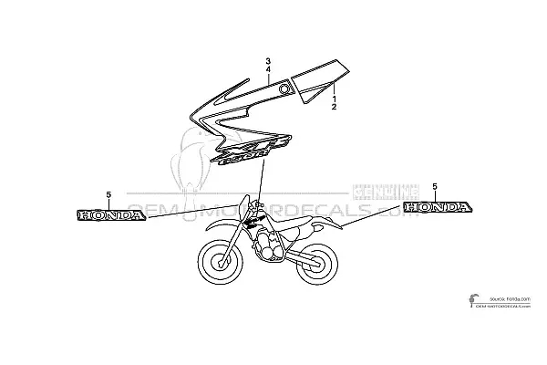 Honda XR650R 2007 - Rouge