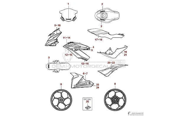 Kawasaki NINJA 125 2022 - Zielono Czarny
