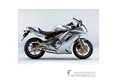 Naklejki do Kawasaki EX650 ER6F 2006 - Srebrny • Kawasaki Naklejki OEM