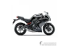 Aufkleber für Kawasaki EX650 ER6F 2012 - Schwarz • Kawasaki OEM-Aufkleber
