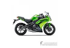Decals for Kawasaki EX650 ER6F 2012 - Green • Kawasaki OEM Decals