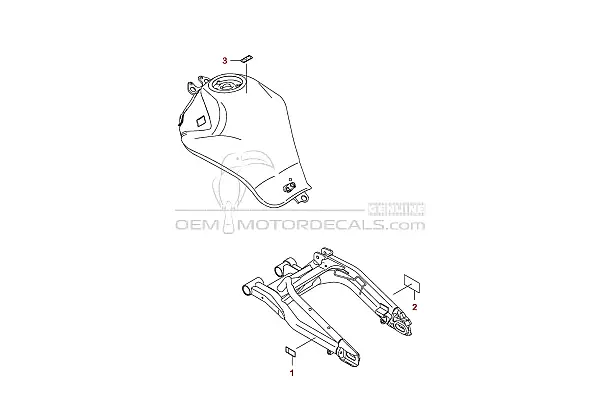 Kawasaki EX650 ER6F - Voorzichtigheid labels