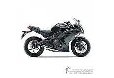 Naklejki do Kawasaki EX650 ER6F 2014 - Szary • Kawasaki Naklejki OEM