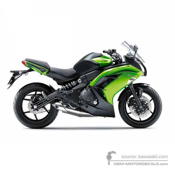Pegatinas para Kawasaki EX650 ER6F 2014 - Verde • Kawasaki Pegatinas OEM