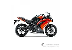 Naklejki do Kawasaki EX650 ER6F 2014 - Pomarańczowy • Kawasaki Naklejki OEM