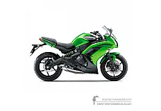 Aufkleber für Kawasaki EX650 ER6F 2015 - Grün • Kawasaki OEM-Aufkleber