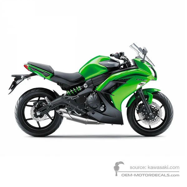 Pegatinas para Kawasaki EX650 ER6F 2015 - Verde • Kawasaki Pegatinas OEM