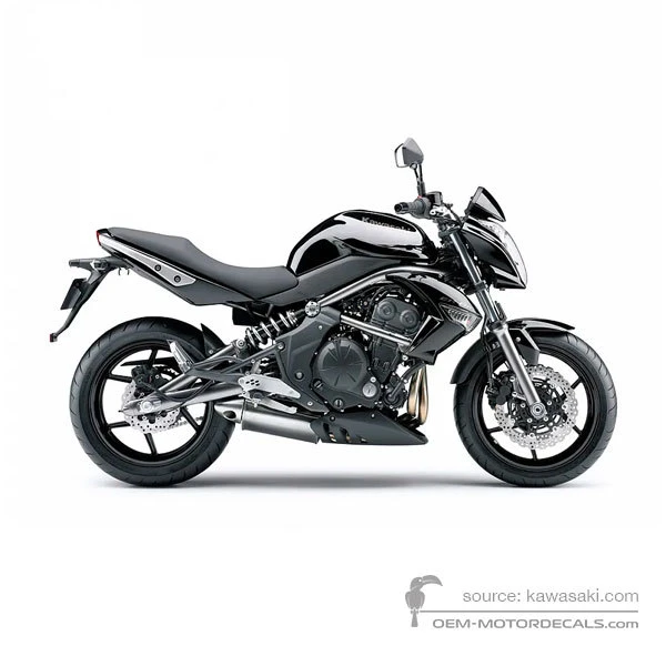 Aufkleber für Kawasaki ER650 ER6N 2009 - Schwarz • Kawasaki OEM-Aufkleber