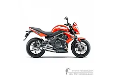 Naklejki do Kawasaki ER650 ER6N 2009 - Pomarańczowy • Kawasaki Naklejki OEM