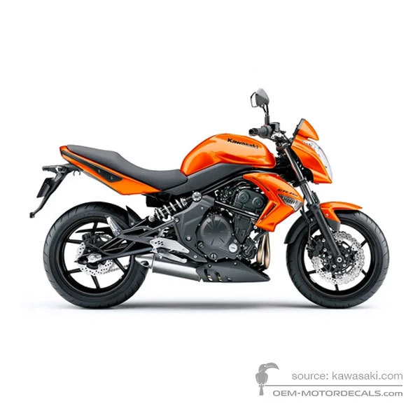 Aufkleber für Kawasaki ER650 ER6N 2010 - Orange • Kawasaki OEM-Aufkleber
