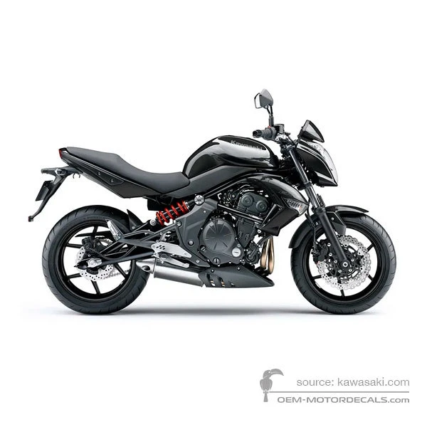 Aufkleber für Kawasaki ER650 ER6N 2010 - Schwarz • Kawasaki OEM-Aufkleber