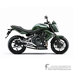 Kawasaki ER650 ER6N 2011 - Verde