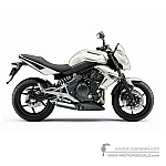 Kawasaki ER650 ER6N 2011 - Blanco