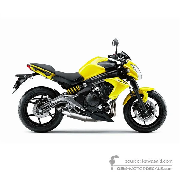 Aufkleber für Kawasaki ER650 ER6N 2012 - Gelb • Kawasaki OEM-Aufkleber