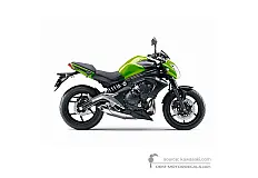 Adesivi per Kawasaki ER650 ER6N 2013 - Verde • Kawasaki Adesivi OEM