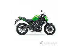 Naklejki do Kawasaki ER650 ER6N 2015 - Zielony • Kawasaki Naklejki OEM