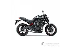 Stickers voor Kawasaki ER650 ER6N 2015 - Zwart • Kawasaki OEM Stickers