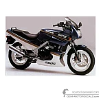 Kawasaki GPZ500S 1989 - Bleu