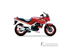 Decals for Kawasaki GPZ500S 1989 - Red • Kawasaki OEM Decals