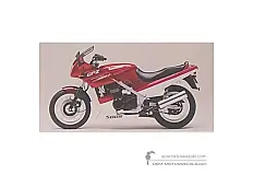 Pegatinas para Kawasaki GPZ500S 1990 - Rojo • Kawasaki Pegatinas OEM