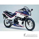Kawasaki GPZ500S 1992 - Azul Blanco