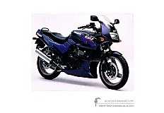 Decals for Kawasaki GPZ500S 1995 - Blue • Kawasaki OEM Decals
