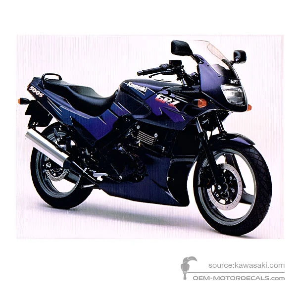 Adesivi per Kawasaki GPZ500S 1995 - Blu • Kawasaki Adesivi OEM