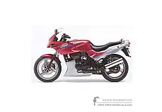 Aufkleber für Kawasaki GPZ500S 1997 - Rot • Kawasaki OEM-Aufkleber