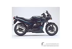 Aufkleber für Kawasaki GPZ500S 1998 - Schwarz • Kawasaki OEM-Aufkleber