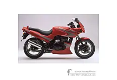 Naklejki do Kawasaki GPZ500S 1998 - Czerwony • Kawasaki Naklejki OEM