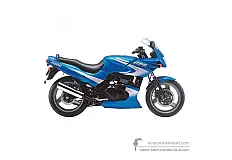 Autocollants pour Kawasaki GPZ500S 2000 - Bleu • Kawasaki Autocollants OEM