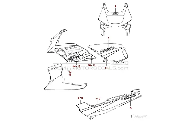 Kawasaki GPZ500S 2003 - Argent