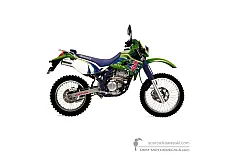 Autocollants pour Kawasaki KLX250 1993 - Vert • Kawasaki Autocollants OEM