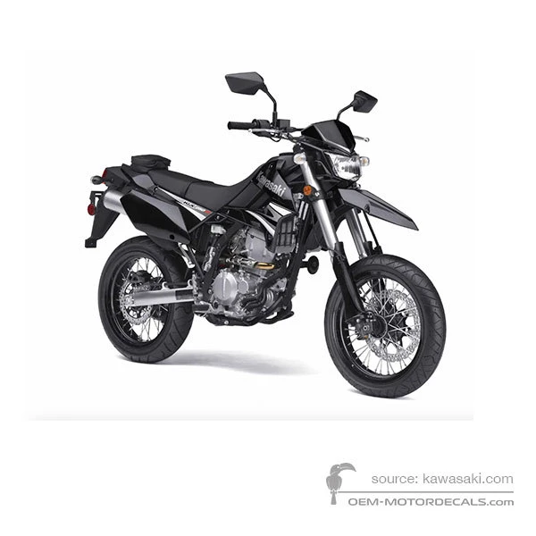 Decals for Kawasaki KLX250 2009 - Ebony • Kawasaki OEM Decals