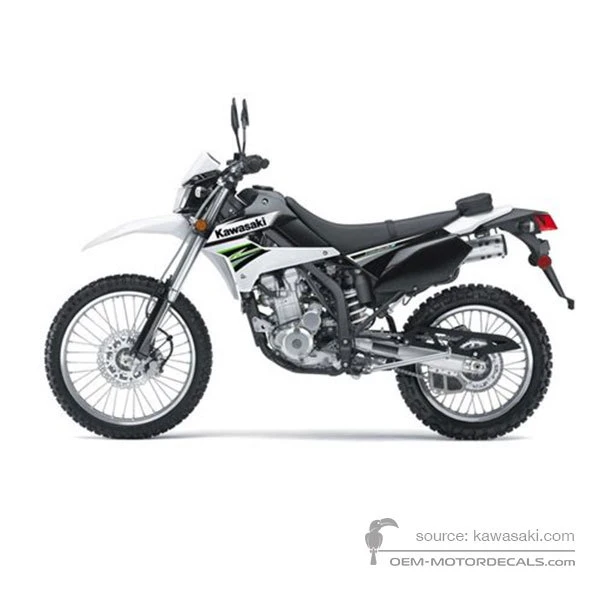 Aufkleber für Kawasaki KLX250 2011 - Weiss • Kawasaki OEM-Aufkleber