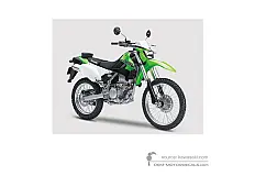 Autocollants pour Kawasaki KLX250 2016 - Vert • Kawasaki Autocollants OEM