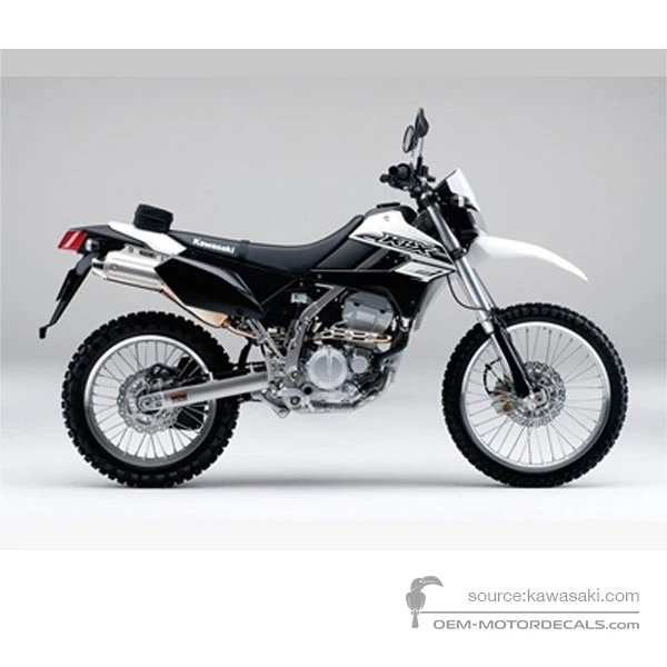 Pegatinas para Kawasaki KLX250 2017 - Blanco • Kawasaki Pegatinas OEM