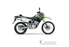 Pegatinas para Kawasaki KLX250 2018 - Verde • Kawasaki Pegatinas OEM