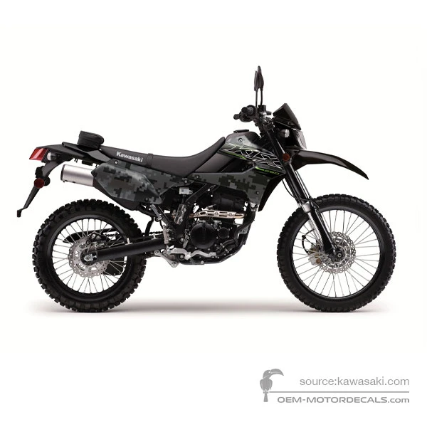 Decals for Kawasaki KLX250 2019 - Gray • Kawasaki OEM Decals