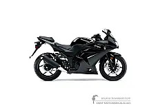 Decals for Kawasaki NINJA 250R 2012 - Black • Kawasaki OEM Decals