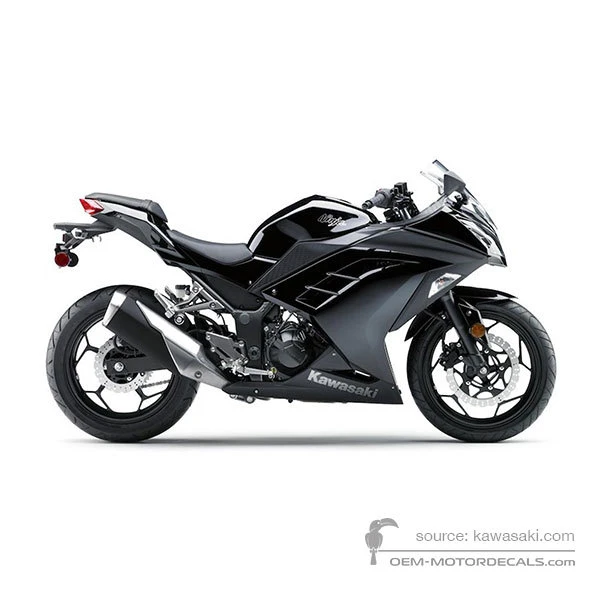 Stickers voor Kawasaki NINJA 2013 - Ebony • Kawasaki OEM Stickers