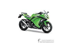 Decals for Kawasaki NINJA 300 2015 - Green • Kawasaki OEM Decals