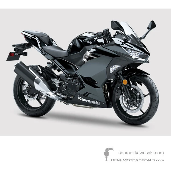 Pegatinas para Kawasaki NINJA 400 2018 - Negro • Kawasaki Pegatinas OEM