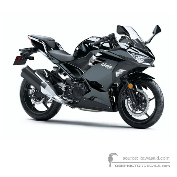 Decals for Kawasaki NINJA 400 2021 - Black • Kawasaki OEM Decals