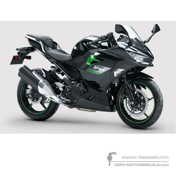 Decals for Kawasaki NINJA 400 2023 - Gray • Kawasaki OEM Decals