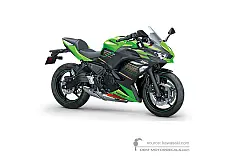 Adesivi per Kawasaki NINJA 650 2020 - Verde Nero • Kawasaki Adesivi OEM