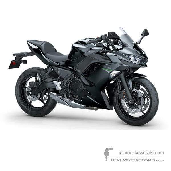 Autocollants pour Kawasaki NINJA 650 2021 - Noir • Kawasaki Autocollants OEM